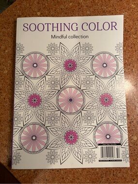 Mindful Collection Adult Coloring Book  calming, floral, butterfly, designs